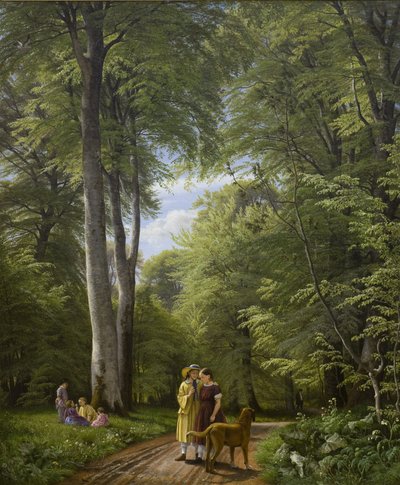 Beech Forest in May. Motif from Iselingen by P. C. Skovgaard